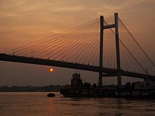 Vidyasagar Setu at Sunset.JPG