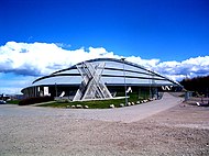 A arena olímpica Vikingskipet (Barco Viquingue)