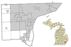 Location map/data/USA Michigan Wayne County/doc is located in Wayne County, Michigan