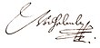 Signature de Guillaume V de Hesse-Cassel