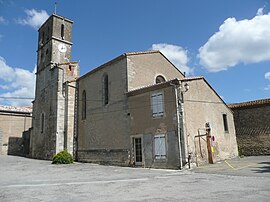 The church in Moussoulens