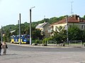 Трамвай № 7 біля кінцевої зупинки на Погулянці (2012 р.)