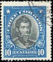 1912: Б. О’Хиггинс, Верховный правитель Чили (1818—1823). Его имя носит чилийская антарктическая станция (Sc #116)