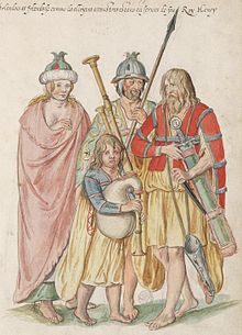 Gaels depicted in a painting from the 16th century. 16th-century-Irish.jpg