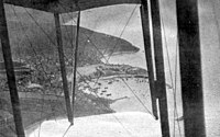Dardanely zachycené z průzkumného letounu v 1. světové válce při bitvě o Gallipoli, 1915