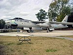 Um Boeing B-47 Stratojet no Museu Mighty Eighth Air Force.