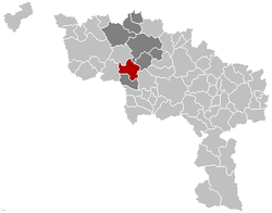 Beloeil Hainaut Belgium Map.png