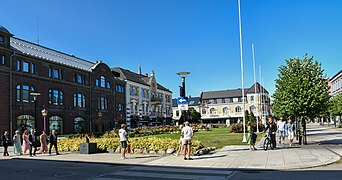 Byparken sett fra Rådhusgata. Foto: Helge Høifødt