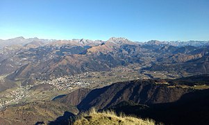 Vista verso nord dalla vetta