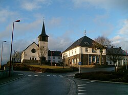 The church and town hall