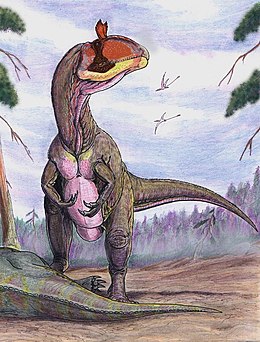 A Cryolophosaurus rekonstrukciója