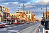 A streetcar on H street in 2016