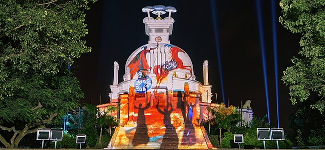 Light and Sound show at Dhauli, a Buddhist Monument in Bhubaneswar from Bhubaneswar.me website
