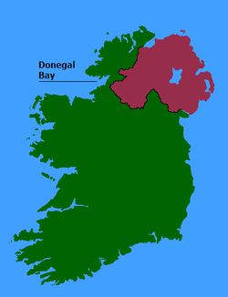 Localisation de la baie de Donegal.