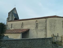 The church of Saint-Girons, in Fichous-Riumayou