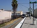 A view of the Fillmore station platform.