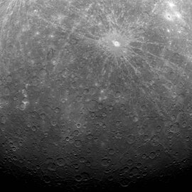 First ever photograph from Mercury orbit with Debussy near top