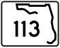 State Road 113 marker