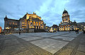 Französischer Dom a Konzerthaus na Gendarmenmarkt