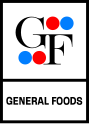 (Left): Company's longest-lasting logo, designed by Walter Dorwin Teague Associates, used from 1962 to 1984; (right): final logo, designed by Saul Bass, used from 1984 until the merger to Kraft Foods Inc. in 1990