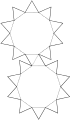Netz eines geraden/uniformen Antiprismas