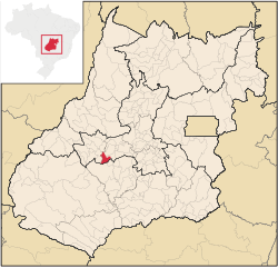 Location in Goiás  state