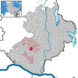 Elhelyezkedése Schleswig-Holstein térképén