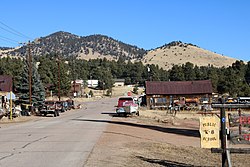 Main Street in Guffey, November 2017