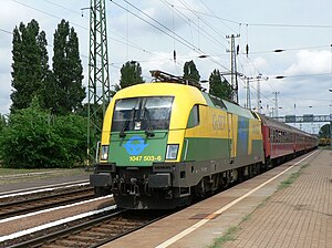 A GYSEV 1047-es sorozatú mozdonya