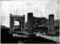 Scene of Dongnimmun looking down the Plinths of Yeongeunmun Gate, Seoul before relocation