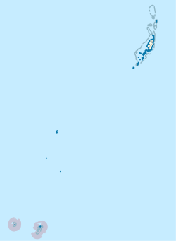 Letak Hatohobei di bagian selatan Palau.