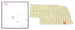 Location of Daykin, Nebraska