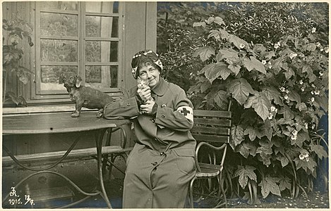 Ošetřovatelka Červeného kříže, 1916.