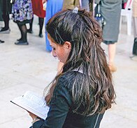 Jewish female reading in East Jerusalem.jpg