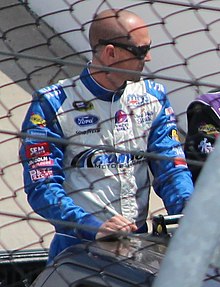 Josh Wise at Martinsville driver introductions April 2013.jpg