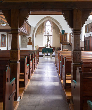 Innenraum der Kirche Bächlingen‎