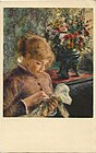 Lady Sewing by Pierre-Auguste Renoir