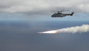 EC725 firing an Exocet missile