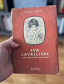 Portada del libro "Eva Lavalliere" de Angélica Fuselli.