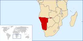 карта: География Намибии