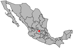 Dolores Hidalgos läge i Mexiko.