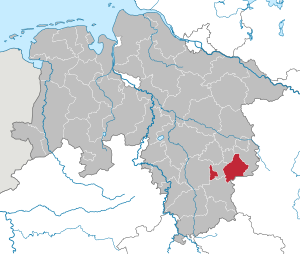 Li position de Subdistrict Wolfenbüttel in Infra Saxonia
