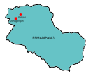 Map of Penampang District, Sabah 沙巴州兵南邦县地图