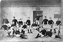 les 15 joueurs du club en 1884