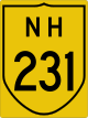 National Highway 231 shield}}