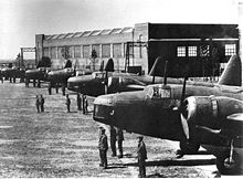 RNZAF Wellington Mark I aircraft with the original turrets; anticipating war, the New Zealand government loaned these aircraft and their aircrews to the RAF in August 1939 New Zealand Wellington Bombers in England1939.JPG