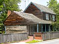 Casa de troncos del siglo XVII en Nueva Jersey, EE.UU.