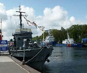 ORP Fala as a museum in Kołobrzeg