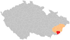 Správní obvod obce s rozšířenou působností Uherský Brod na mapě