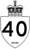 Highway 40 shield